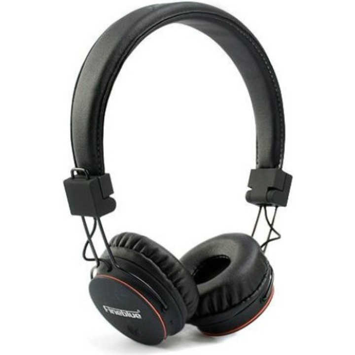 Casti bluetooth, Fineblue, raza de actiune 10m, culoare negru