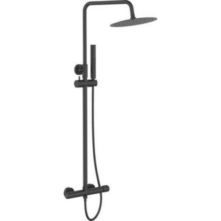 Set de dus, Laveo, Metal, Negru