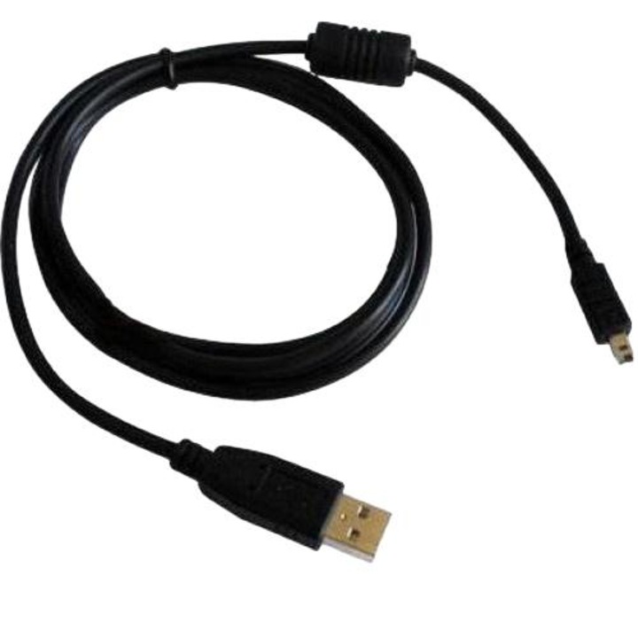 Cablu USB, Logo, 2.0, A-8pin, M/M, 1.8m, Negru
