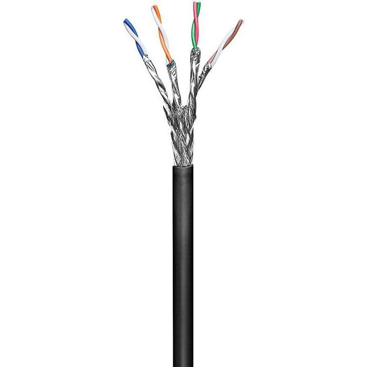 MicroConnect CAT 6 кабел, S/FTP, 100 м, черен