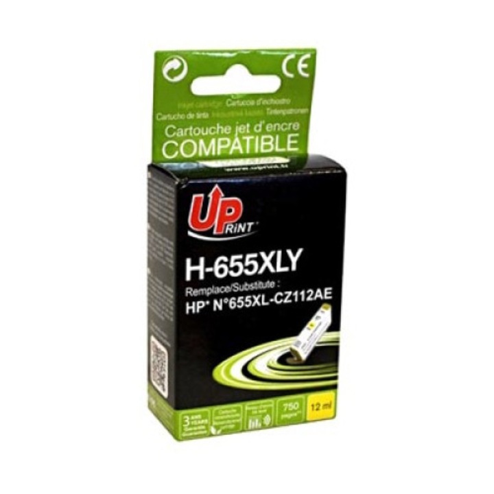 Cartus cerneala, Tiom, pentru HP 655/DJ 3525/5525/6525, Galben