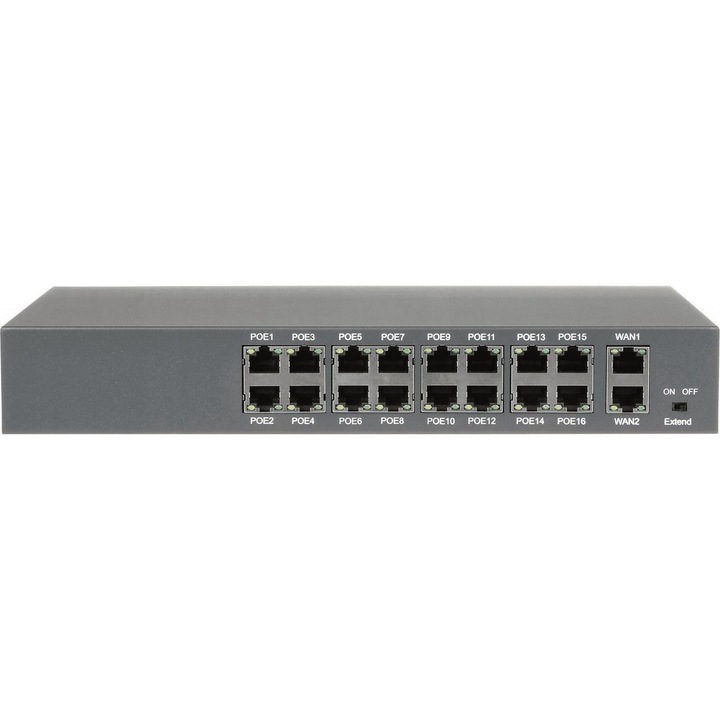 Превключвател, APTI, 240W, 10/100/100/100/100/PoE, сив
