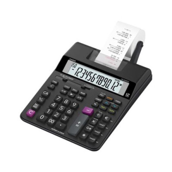 Калкулатор, Casio, Пластмаса, 230 V, Черен