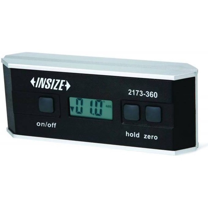 Nivel digital, Insize, Cu magnet, Negru
