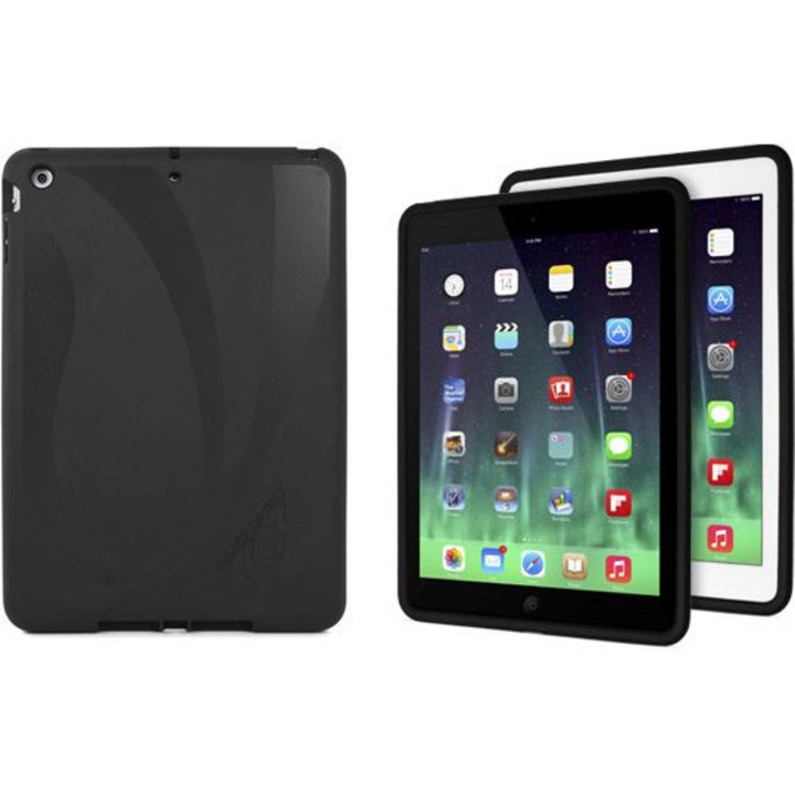 iPad Air tablet borító, OWC, műanyag, fekete