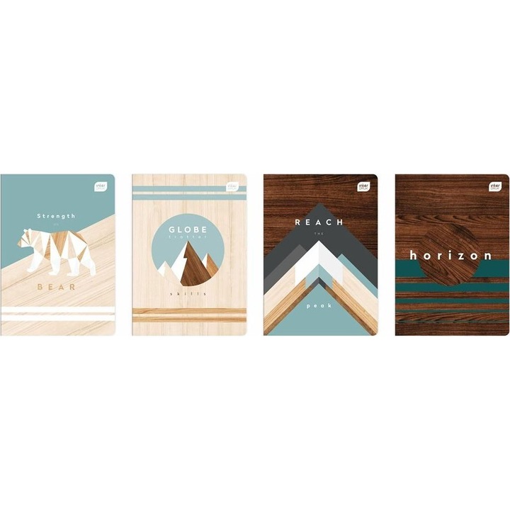 Caiet, Interprint, Hartie, Multicolor, A5, 10buc