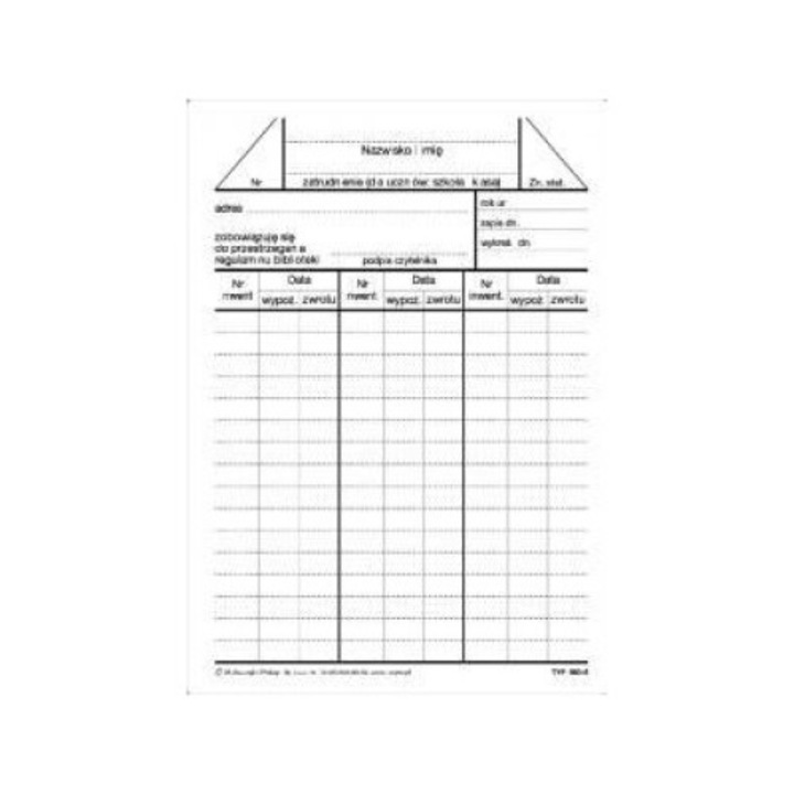 Формуляр, Michalczyk & Prokop, Картон, 50 листа