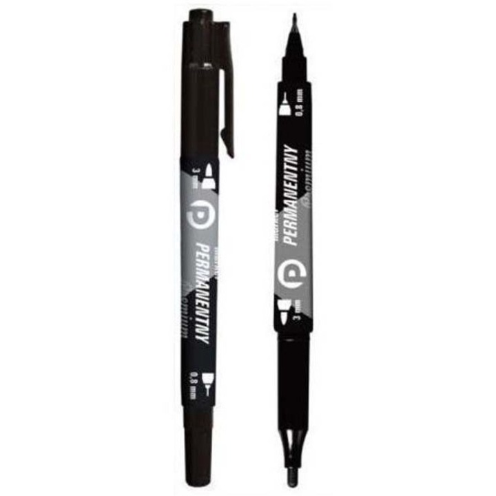 Комплект 12 маркера, Tetis, Черен