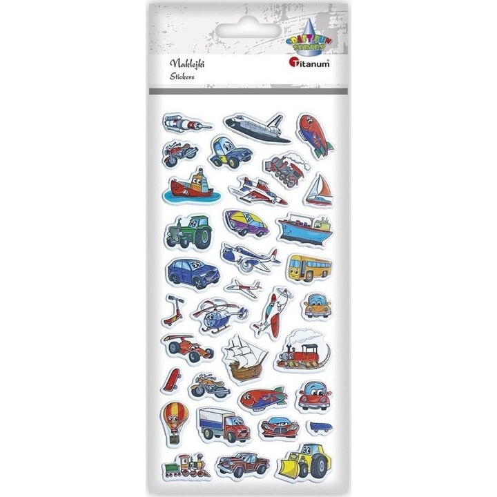 Titán, többszínű matricák