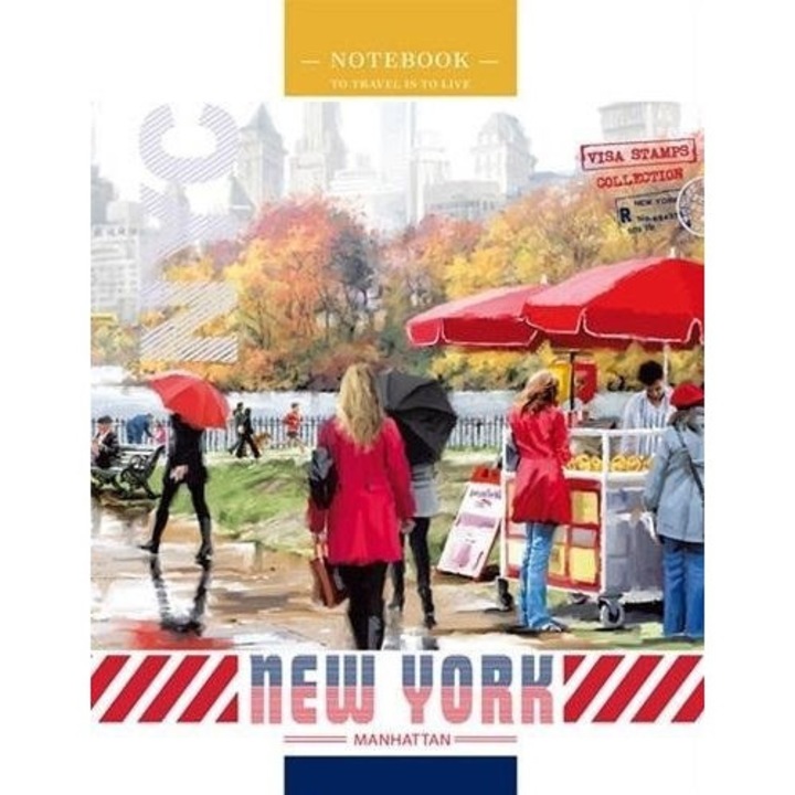 Caiet matematica, Fresh, 128x165, New york