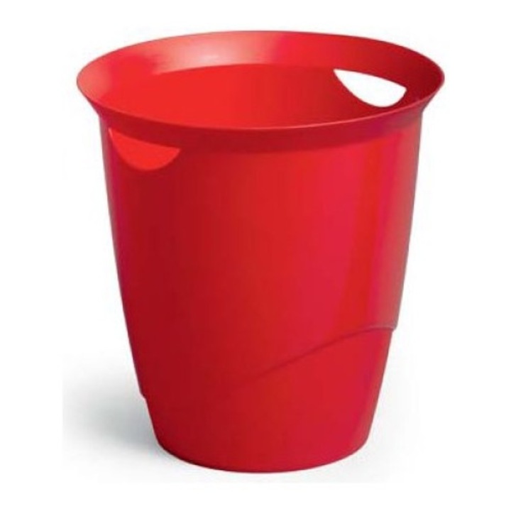 Cos de gunoi, Durable, 16 l, Rosu