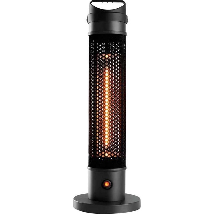 Infravörös fűtőtest, Yato, 800W, IP44, Fekete