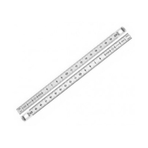 Rigla cu doua fete, Stanley, Otel inoxidabil, 20 cm, Gri - eMAG.ro