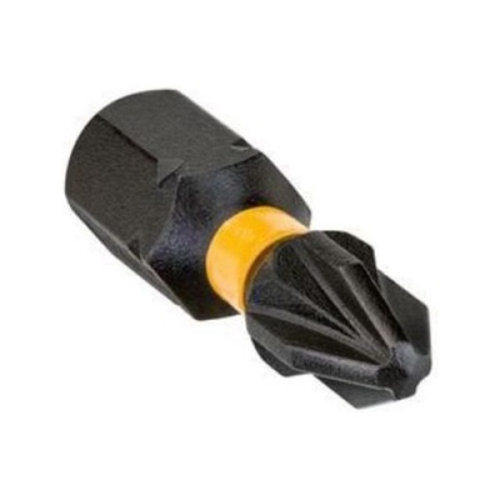 Set 5 biti de impact, DeWalt, Pzx25 mm, Negru