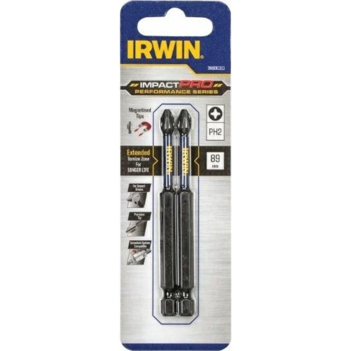 Set 2 biti, Irwin, 89mm, Gri