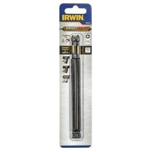 IRWIN Schraubendreher-Bits – PH2, 60 Mm, Stoßfest, Beidseitig, 2 Stück, Für Impact Driver
