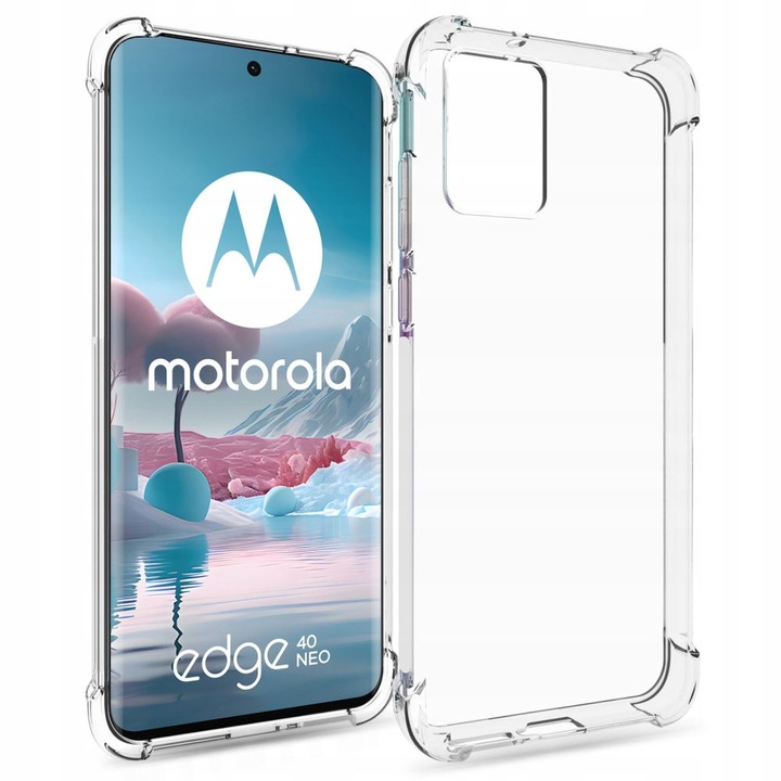 Капак за Motorola Edge 40 Neo, Flexair Pro, Grip Pro, U715, прозрачен