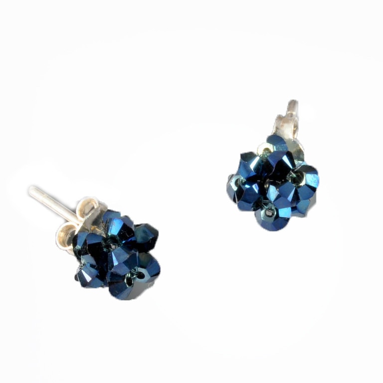 Cercei din argint cu minisfere