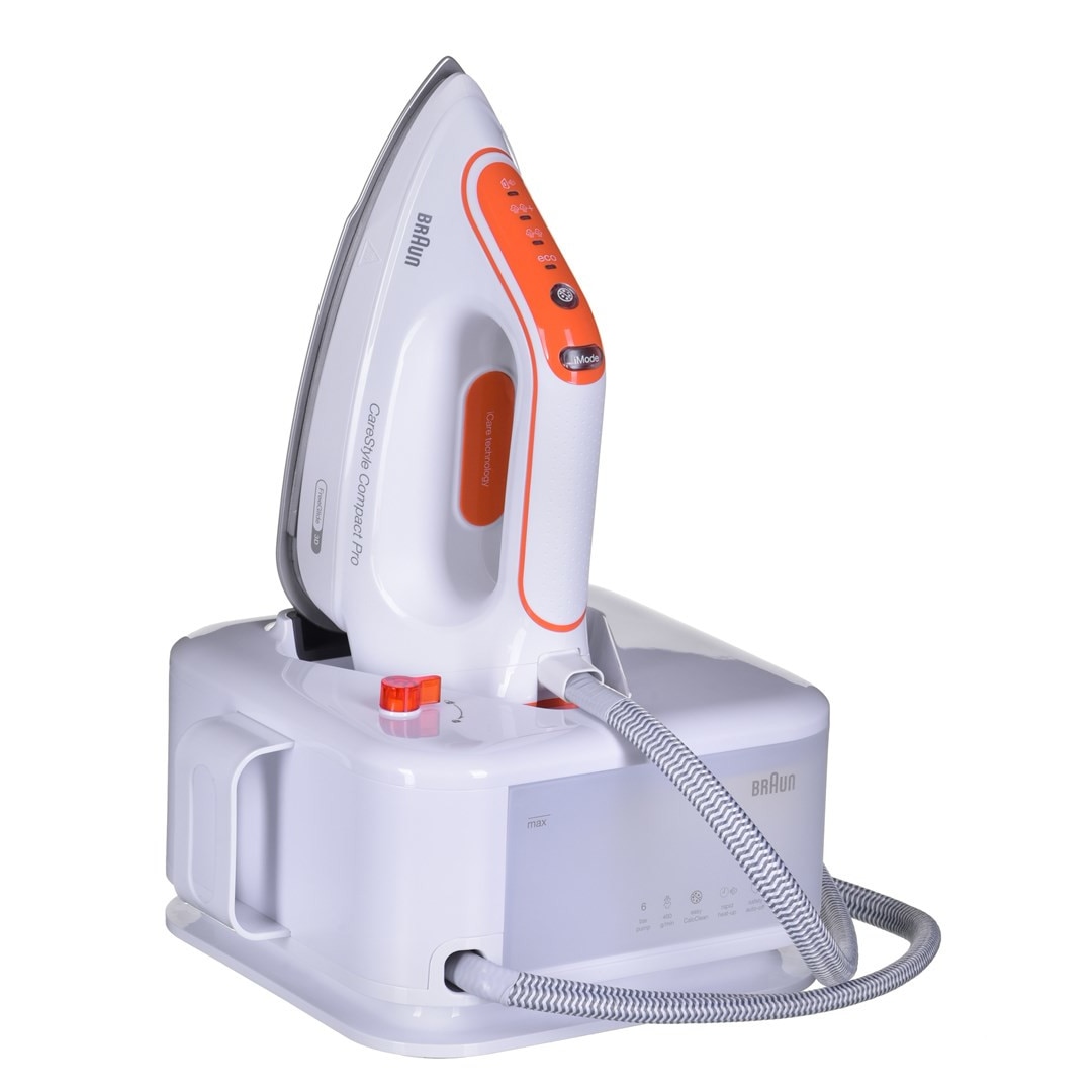 Statie de calcat, Braun, 2400W, 1.5l, Alb/Portocaliu