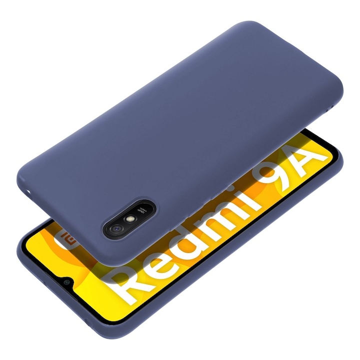 Xiaomi Redmi 9A / 9AT / 9i kompatibilis szilikon tok, telefon tok, hátlaptok, matt, kék, Matt case