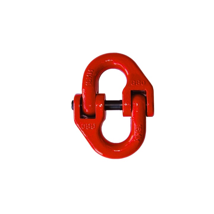 Inel prindere lant, UN, Metal, 8 mm, Rosu