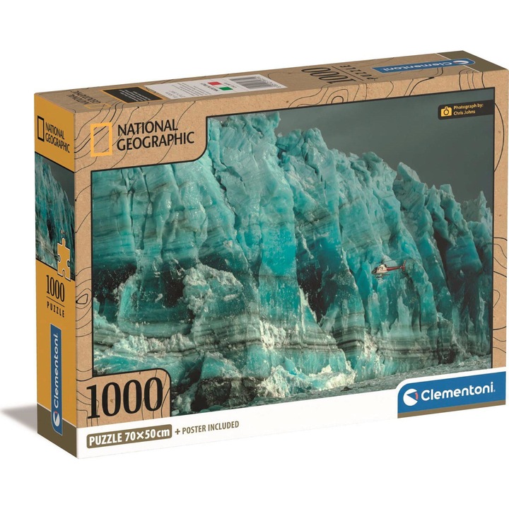 Clementoni 1000 db-os puzzle - National Geographic Collection - Hubbard-gleccser (39731)