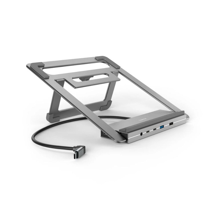 Докинг станция Hama "Connect2Office Stand" USB-C, Стойка за лаптоп, 12 порта