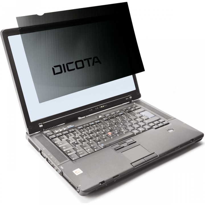 Filtru de confidentialitate pentru laptop, Dicota, Negru, 13.3 inchi latime