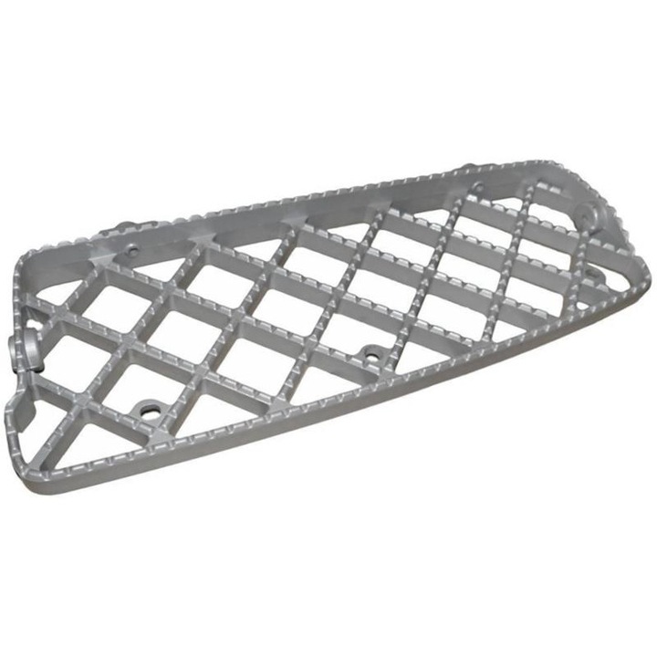Горна дясна решетка, Lamiro, Метална, Съвместима със Scania R, Сива