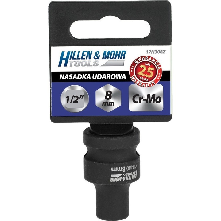 Priza impact, 1/2'', Dedra, 13x38mm, otel Cr-Mo