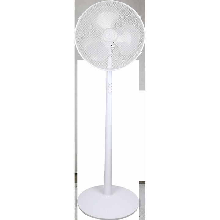 Вентилатор Dedra, 16", Бял, 40W