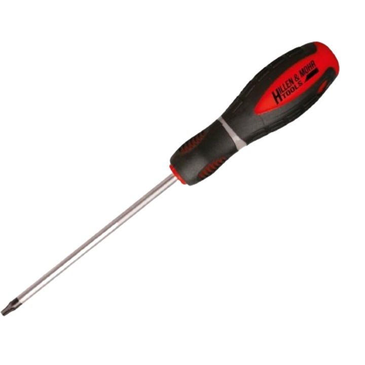Torx csavarhúzó, Dedra, Acél, T25x100mm, Piros/Fekete