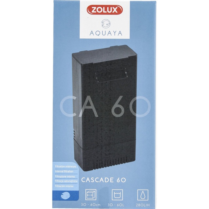 Filtru pentru acvarii, Zolux, 30-60 l, Negru