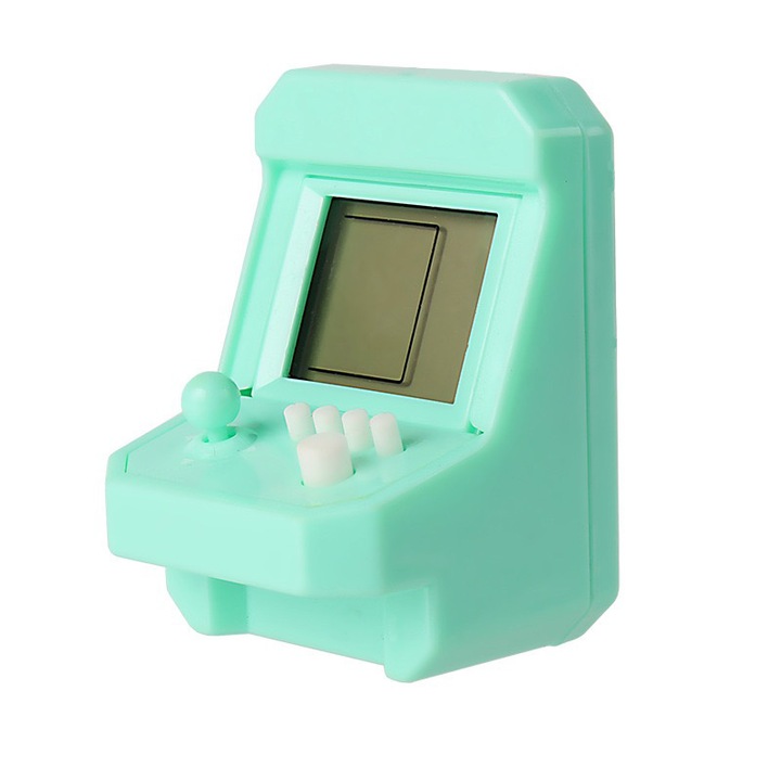 Játékautó kulcstartó, Gyanta/ABS, Türkiz