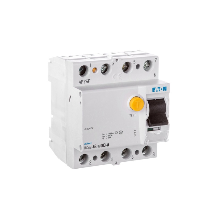 Intrerupator de curent rezidual, Eaton, 4P 63A 0,03A tip A FRCmM-63003-A