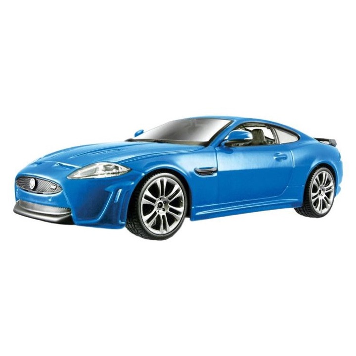 Jaguar XKR-S modellautó, BBurago, fém, 1:24, kék