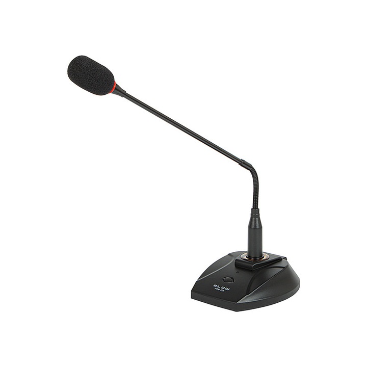 Microfon pentru conferinta Blow, PRM326, Omnidirectional, Jack 6.3 mm, Negru