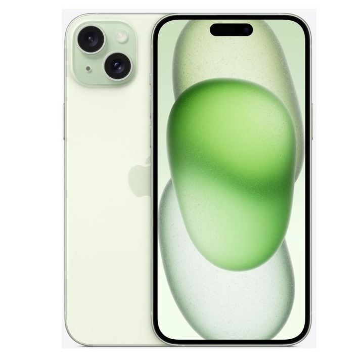 Смартфон, Apple, iPhone 15 Plus, 128GB, зелен