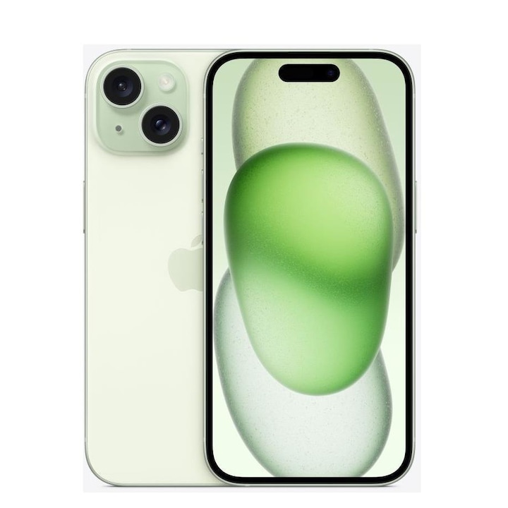 Смартфон, Apple, iPhone 15, 5G, 128 GB, зелен