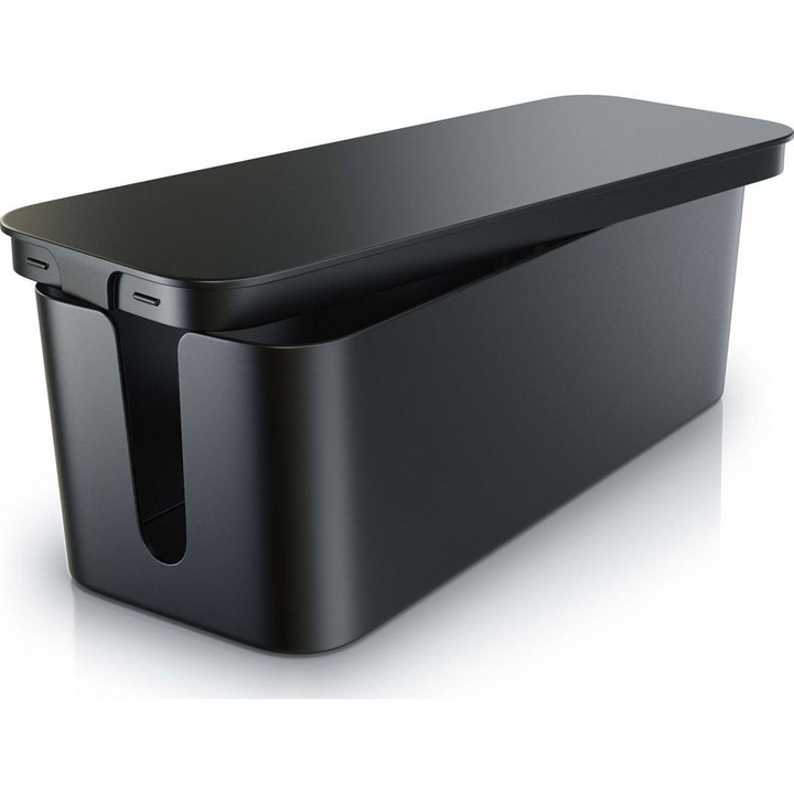 Органайзер за кабели, Mozos, Пластмаса, Черен