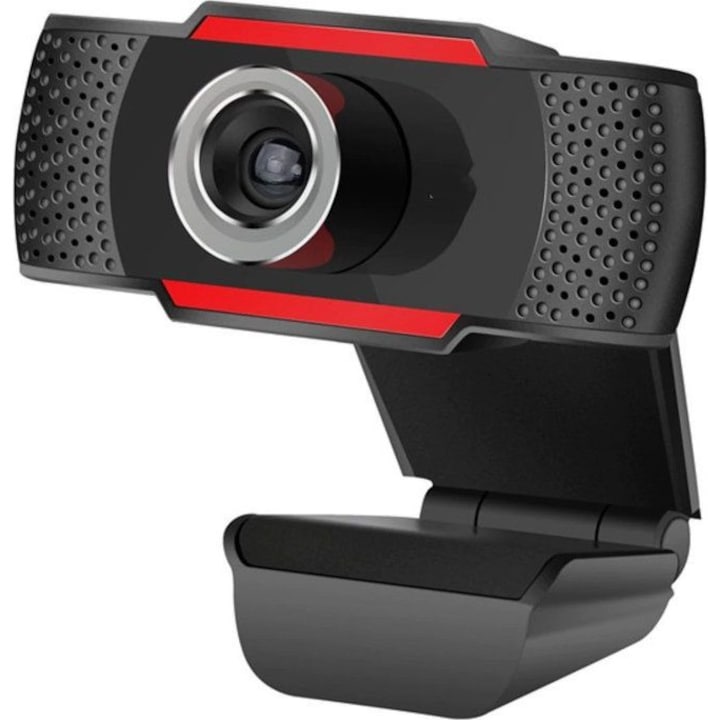 Webkamera, Strado, USB, fekete/piros