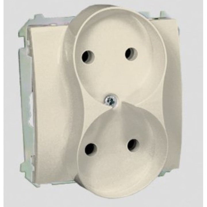 Двоен контакт, Контакт-Симон, Пластмасов, Бежов