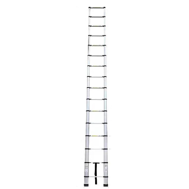 Scara telescopica, Hooha,6M3DTJD-4， Aluminiu, 6,3 m, Negru