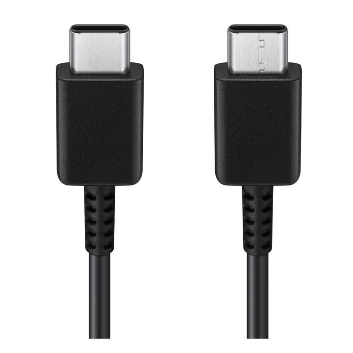 WaltStore® adat- és töltőkábel, Samsung kompatibilis, USB Type C, 5A, 1m, fekete