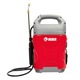 Pompa de stropit cu acumulator Heber® Profesional, 5 L, Li-ION, lance inox, duza cupru, indicator LED, protectie umar moale, curele reglabile, Rosu