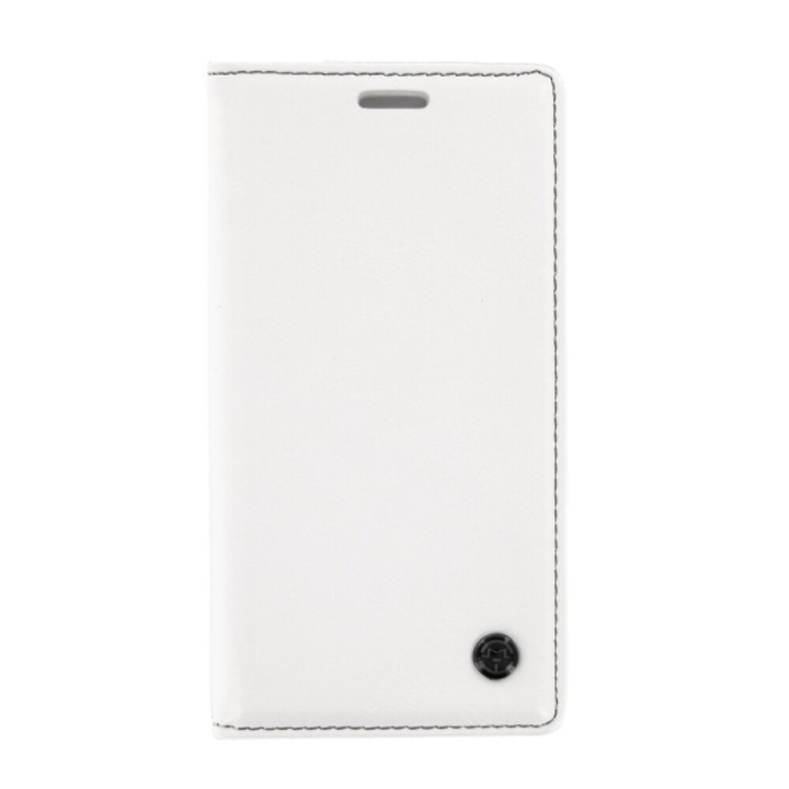 Husa de protectie din piele pentru Samsung Galaxy S7 L496, Alb