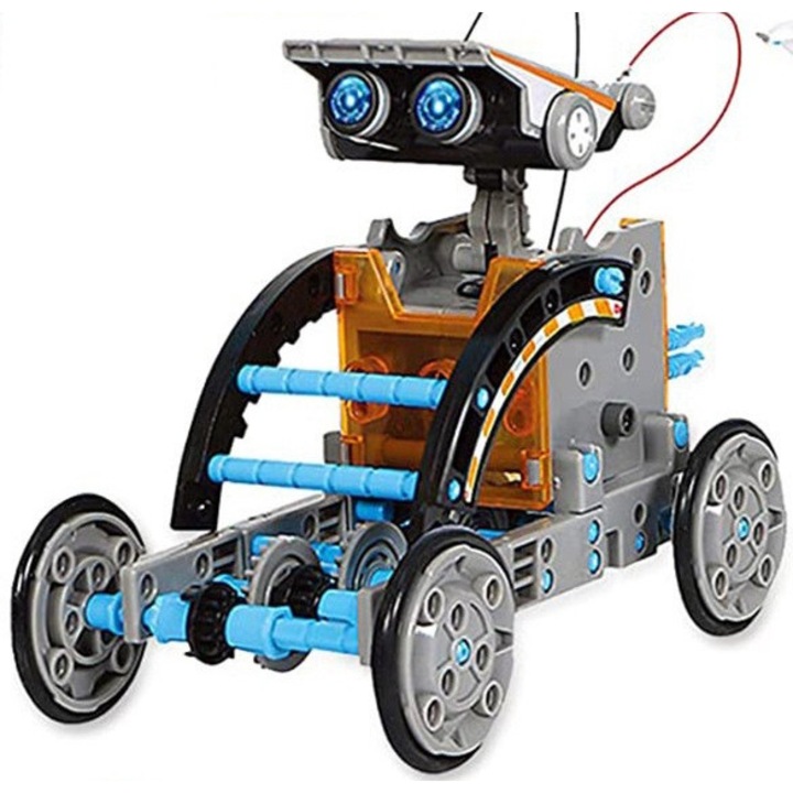 Kit de constructie de roboti solari 12 in 1 Kit de roboti experimentali educational pentru copii de la 8 ani in sus pentru a construi diferite tipuri de roboti