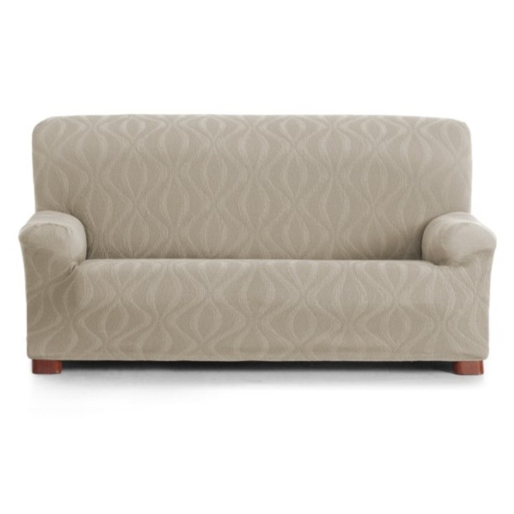Husa elastica pentru canapea 4 locuri, jacquard, 210-240 cm, Eysa, Iria, C0 Bej