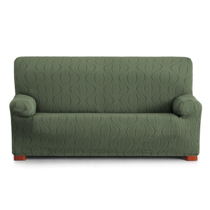 Elasztikus huzat 3 személyes kanapéhoz, jacquard, 180-210 cm, Eysa, Iria, C4 Green