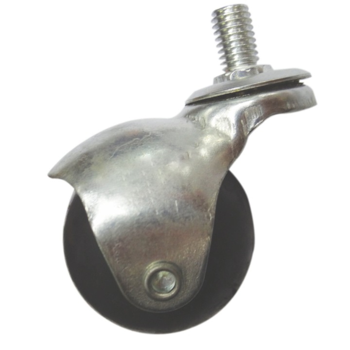 Roata mobila cu surub, 1.5", 40 mm